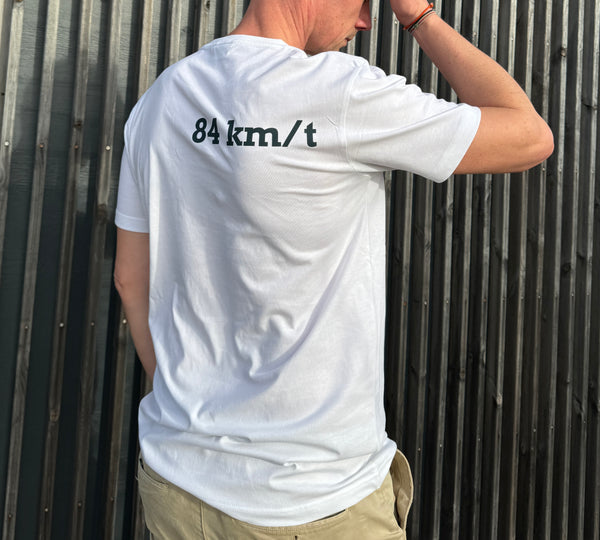 84 km/t basis t-shirt i hvid