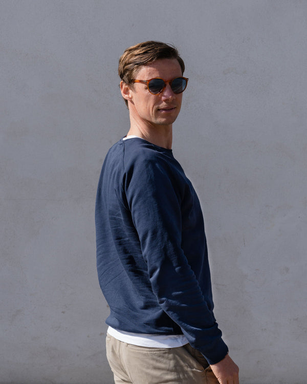 Klassisk crewneck sweatshirt - Navy