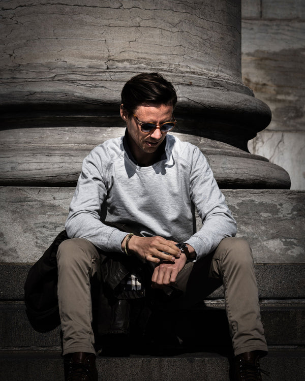 Klassisk crewneck sweatshirt - Grå